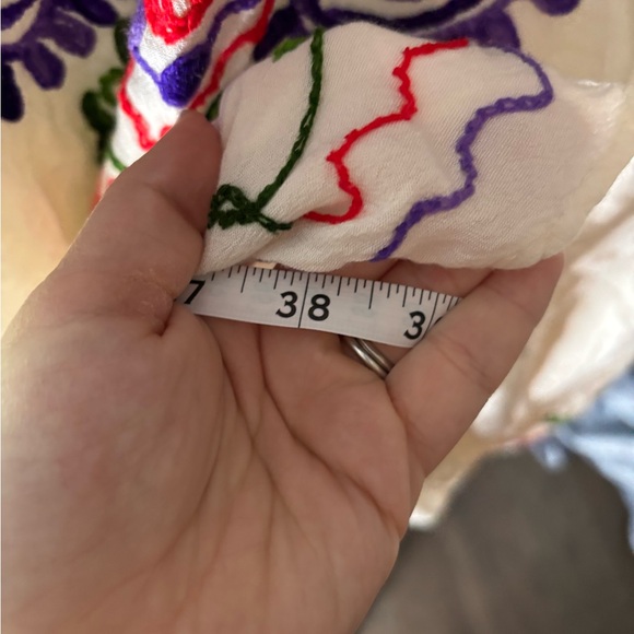 Vintage Boho embroidered dress size large - Picture 6 of 9